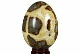 Calcite Crystal Filled Septarian Geode Egg - Utah #180987-2